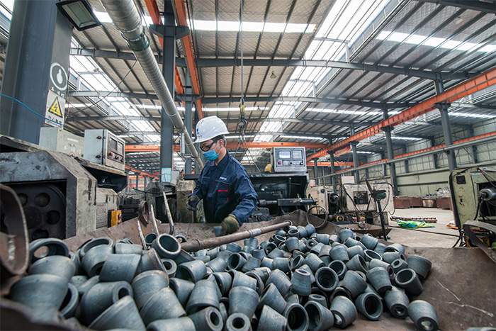 沈阳网架配件-锥头加工车间